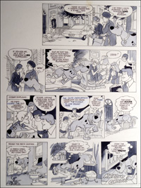 Scooby Doo: Skeleton - Complete Gag (TWO pages) art by Bill Titcombe