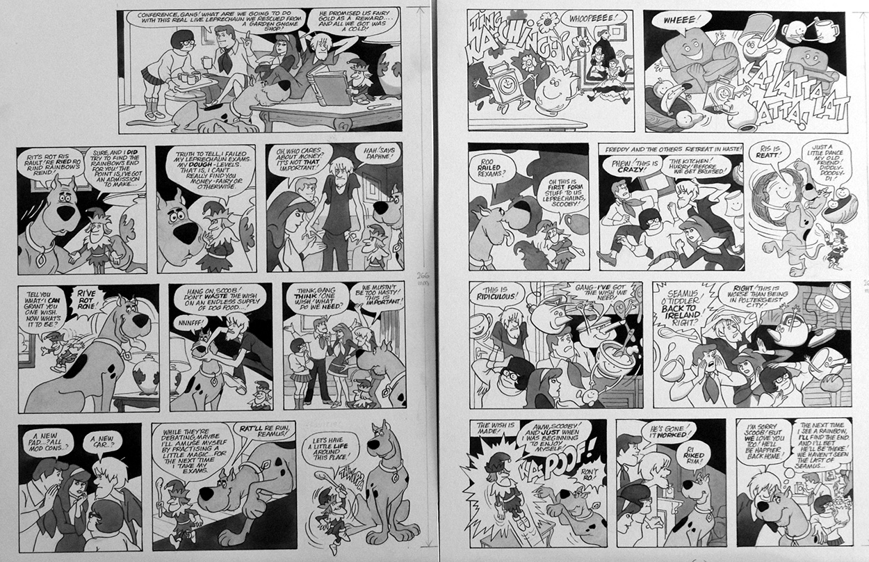 Scooby Doo: Leprechaun 2 (TWO pages) (Originals) art by Scooby Doo (Titcombe) at The Illustration Art Gallery