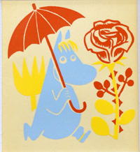 Moomin 1956 print: La Demoiselle Snorque art by Tove Jansson