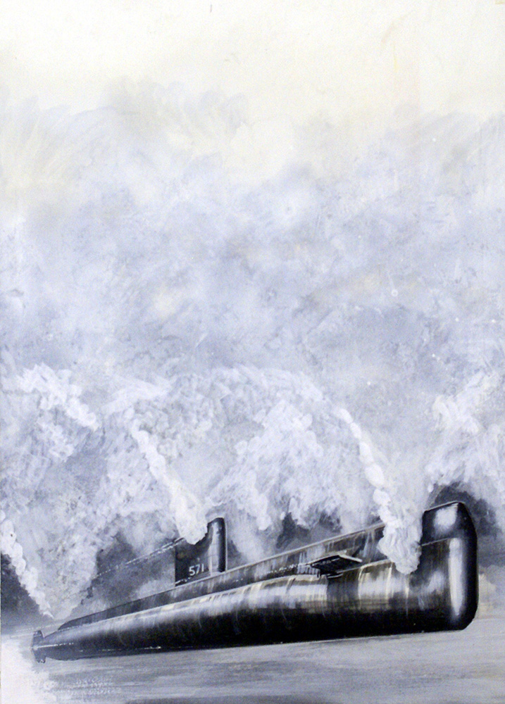 Submarine Nautilus 1 (Original) art by Mike Tregenza at The Illustration Art Gallery