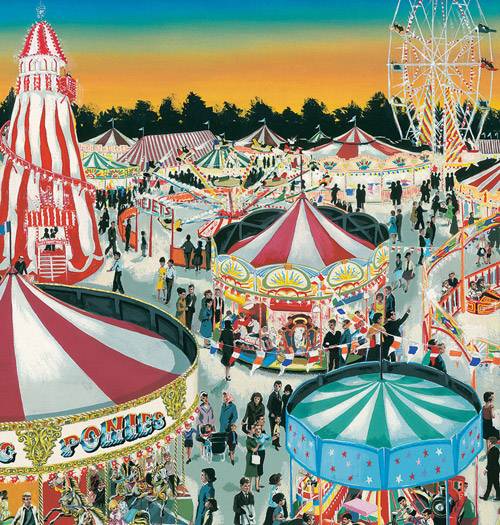 The Fair (Original) by Clive Uptton at The Illustration Art Gallery