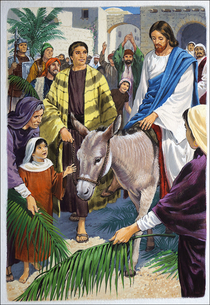 Jesus Palm Sunday Original By The Bible Uptton At The Book Palace