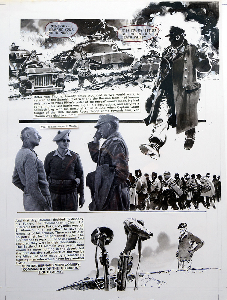 True War 1 page 19: Rommel Retreats (Original) art by Jim Watson Art at The Illustration Art Gallery