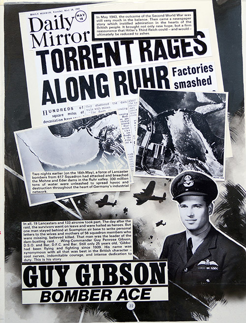 True War 3 page 22: Guy Gibson Bomber Ace (Original) by Jim Watson at The Illustration Art Gallery