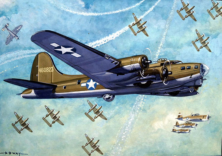 Aeroplanes - Thunder and Lightning (Original) (Signed) by Robert Barnard Way Art at The Illustration Art Gallery