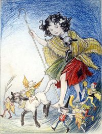 The Pixie Shepherdess art by Doris White
