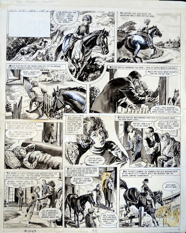 Princess comic page (Original) (Signed) by Geoffrey Whittam Art at The Illustration Art Gallery