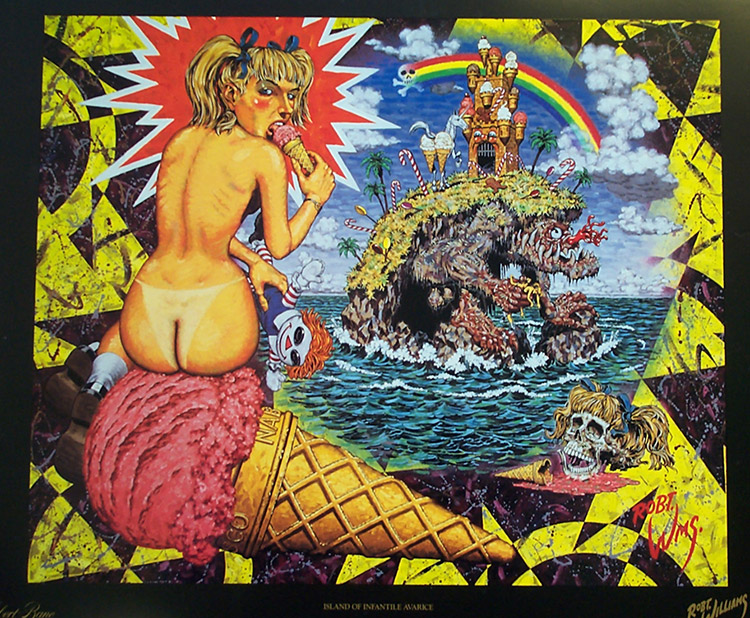 Island of Infantile Avarice (Limited Edition Print) by Robert Williams at The Illustration Art Gallery