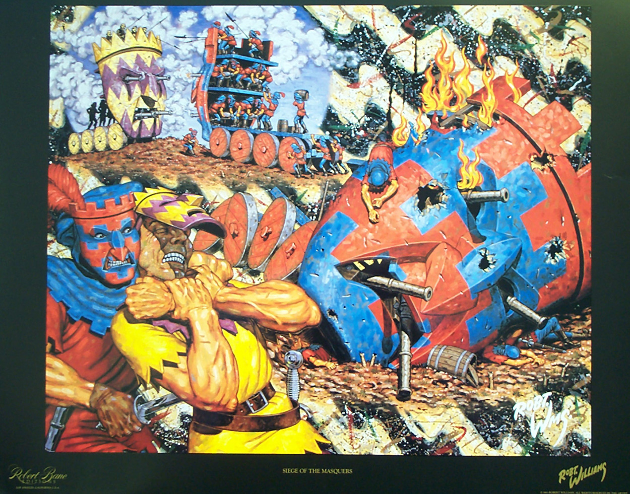 Siege of the Masquers (Limited Edition Print) art by Robert Williams Art at The Illustration Art Gallery