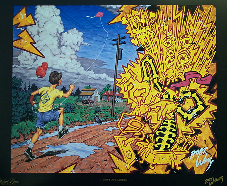Timmy's Last Surprise (Limited Edition Print) by Robert Williams at The Illustration Art Gallery