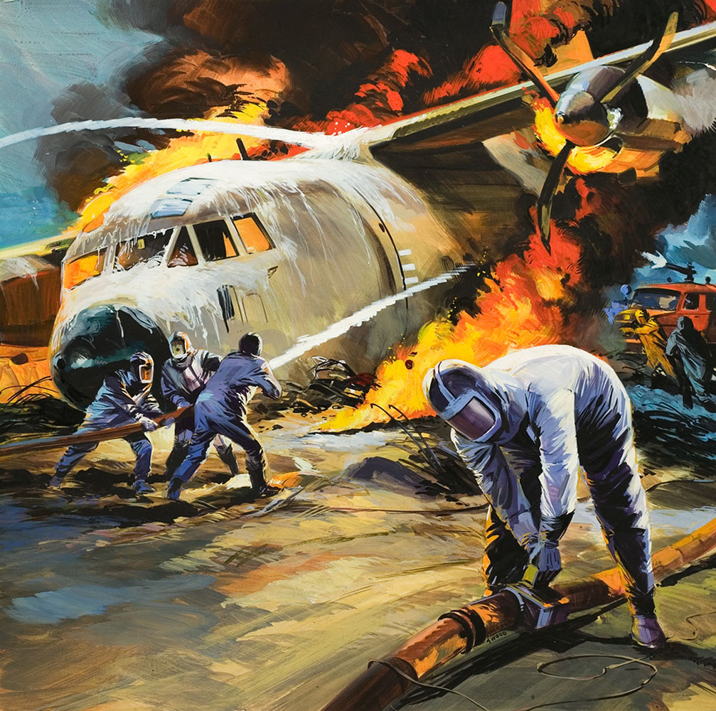 When Disaster Strikes (Original) (Signed) art by Gerry Wood Art at The Illustration Art Gallery
