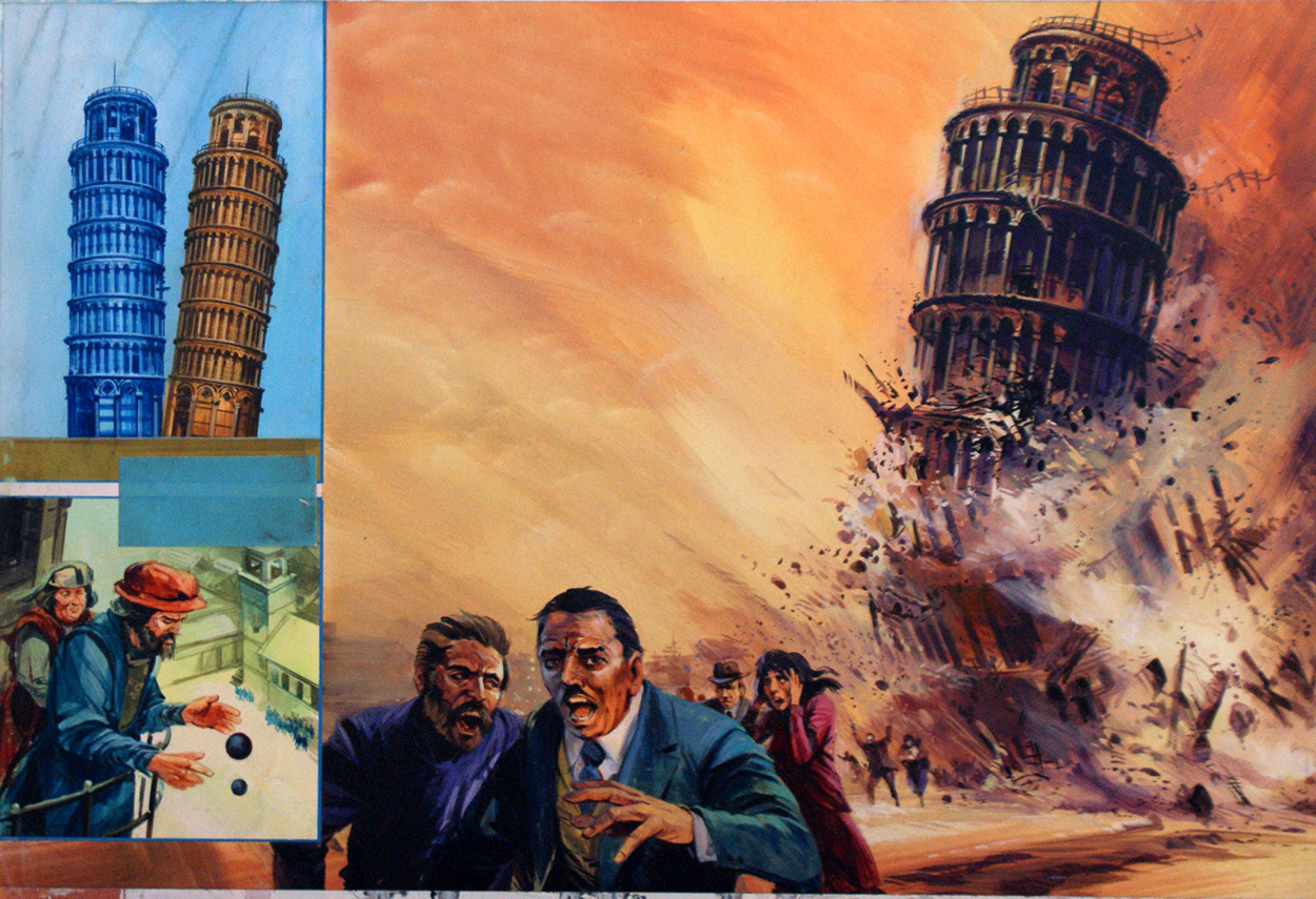 The Leaning Tower of Pisa (Original) art by Gerry Wood Art at The Illustration Art Gallery