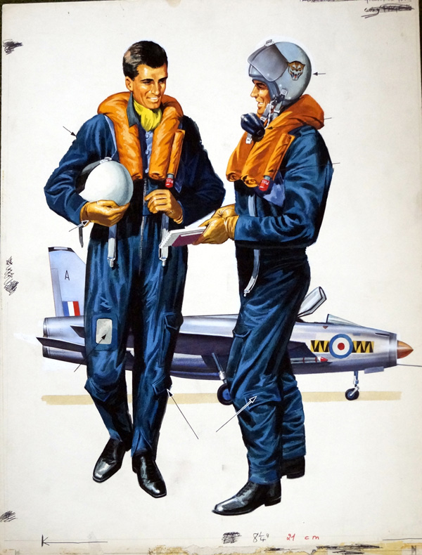 Jet Pilots (Original) by Gerry Wood at The Illustration Art Gallery