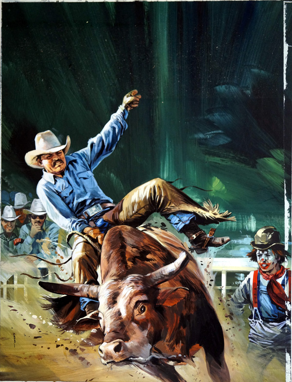 Rodeo (Original) (Signed) by Gerry Wood at The Illustration Art Gallery