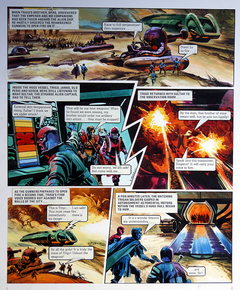 The Trigan Empire - Look and Learn issue 1039 (6 Feb 1982) (Original) art by The Trigan Empire (Gerry Wood) at The Illustration Art Gallery