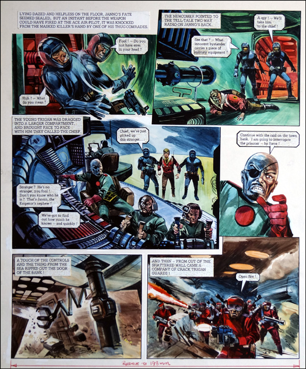 Trigan Empire: End Story (TWO pages) (Originals) by The Trigan Empire (Gerry Wood) at The Illustration Art Gallery