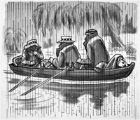 Three Men In A Boat: Good Weather For Ducks (Original)