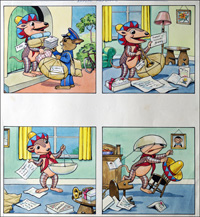 Alfie & Mango - Head Case (TWO pages) art by Peter Woolcock