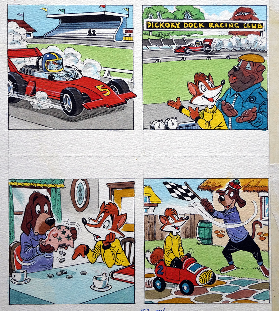 Not Quite Formula One (Original) art by Peter Woolcock Art at The Illustration Art Gallery