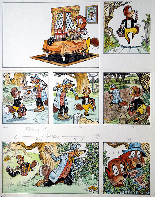 Soapy Suds: Goody Fox  (Two page complete story) (Originals) by Peter Woolcock at The Illustration Art Gallery