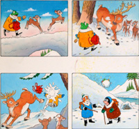 Mr Toad Kicked by a Reindeer (Original)