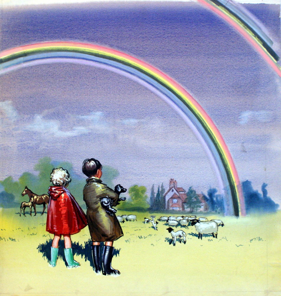 R is for Rainbow (Original) art by John Worsley Art at The Illustration Art Gallery
